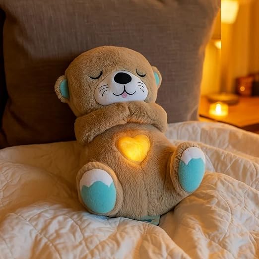 Breathing Teddy Bear Night Light | Soft Toy | Perfect Gift for Kids | Casvero