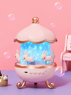 Bunny Carousel Rotating Night Light | Star Projector | Built-in Speaker | Casvero