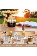 Electric Self-Stirring Coffee Mug | Auto Mix | Glass and Wood | Casvero