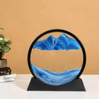 3D Moving Sand Art Frame | Blue Ocean Sandscape | Home Decor | Casvero