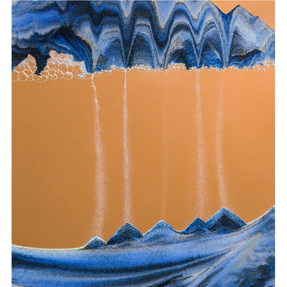 3D Moving Sand Art Frame | Blue Ocean Sandscape | Home Decor | Casvero