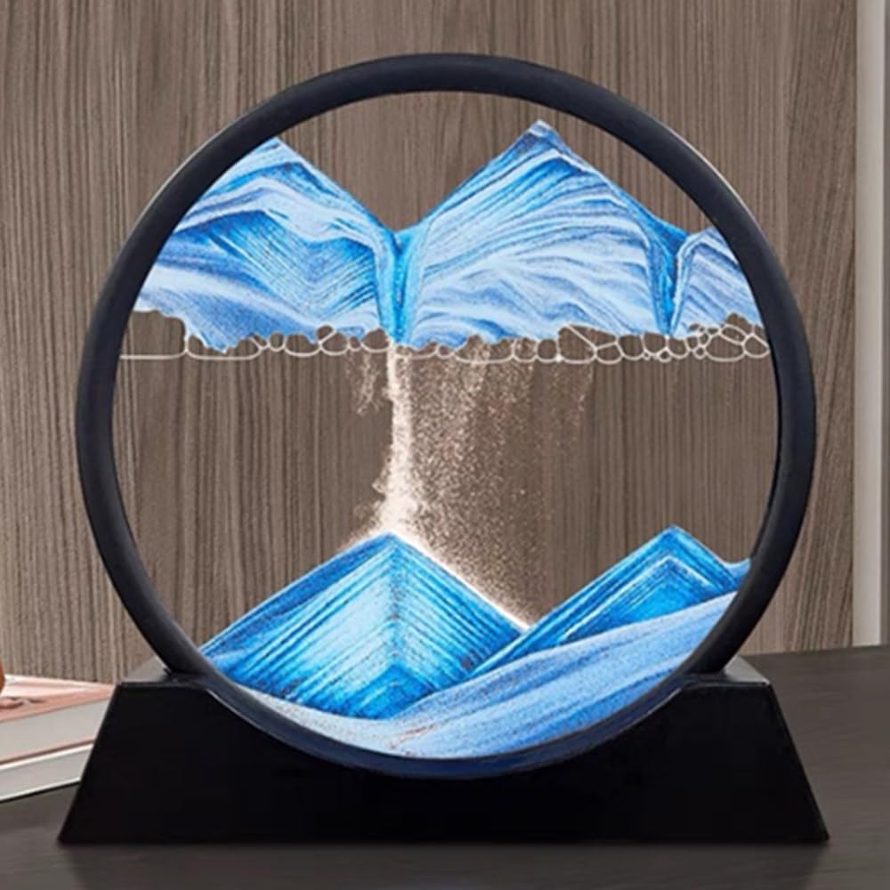 3D Moving Sand Art Frame | Blue Ocean Sandscape | Home Decor | Casvero