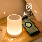 Touch Lamp Bluetooth Speaker | LED Night Light | USB Rechargeable | Casvero
